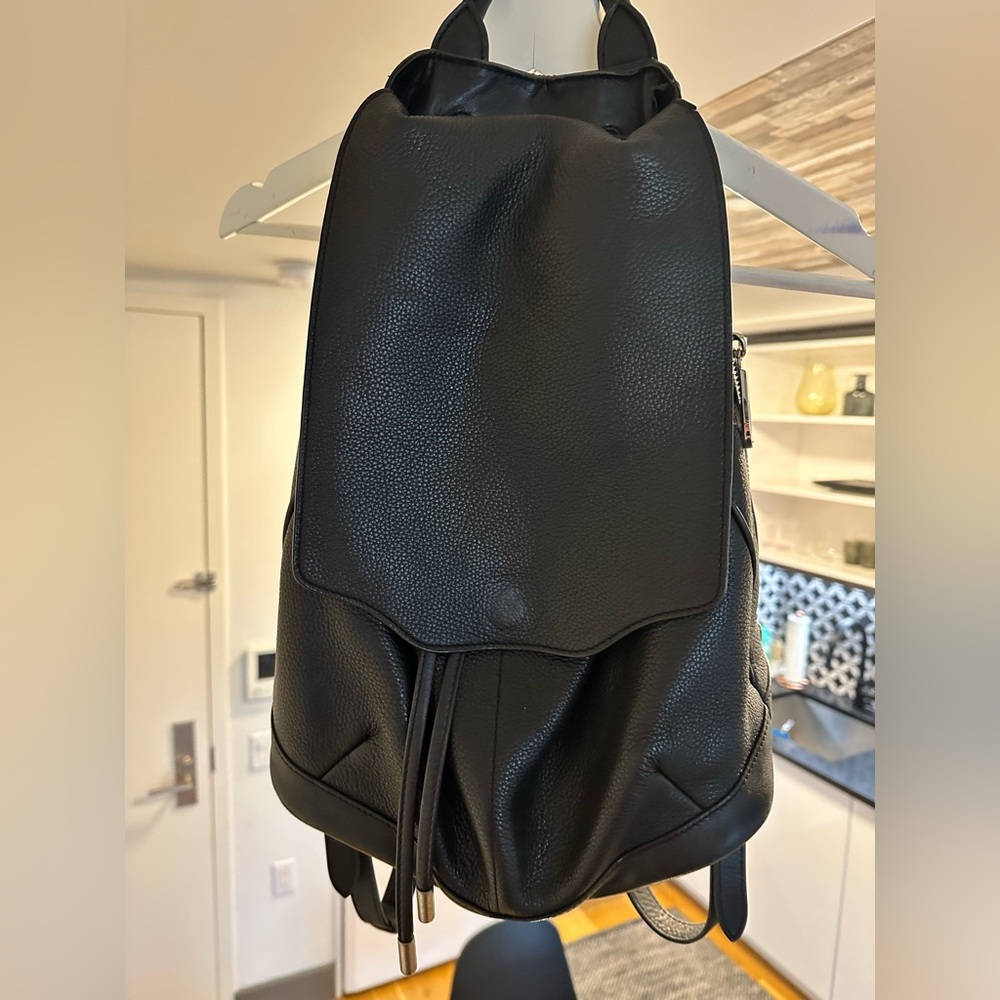rag & bone Black Leather Backpack